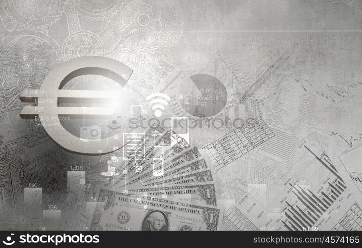 Abstarct image with financial business theme and concepts. Business theme