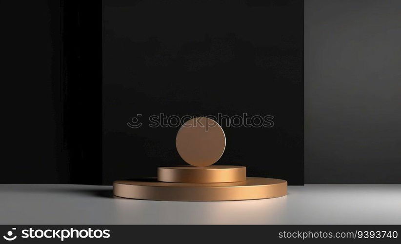 Abstract 3D background, Realistic cream beige cylinder pedestal podium. Product presentation, mock up, show cosmetic product.