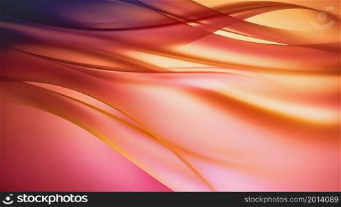 Abstract 3D Background with Bright Wave in Pink Tones