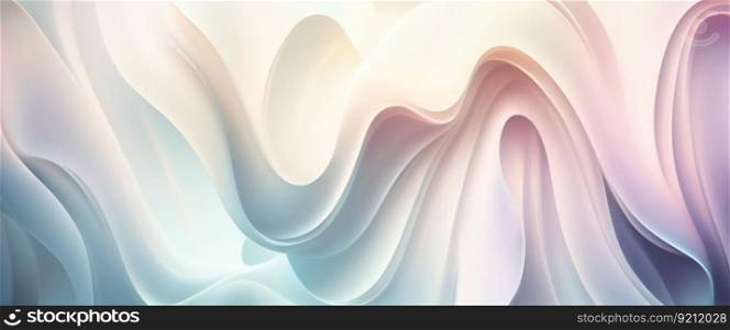 Abstract 3D Background with Smooth Waves in Pastel Colors. Abstract 3D Background