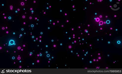 Abstract 3d geometric shapes. Modern background, seamless motion design, screensaver, backdrop. Rotating objects, purple, blue colors.. 3D Render Abstract 3d geometric shapes. Modern background, seamless motion design, screensaver, backdrop