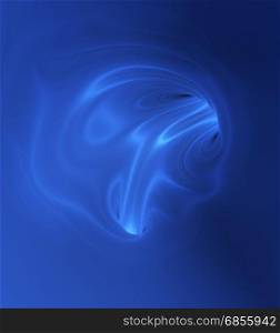abstract 3d illustration of blue waves background