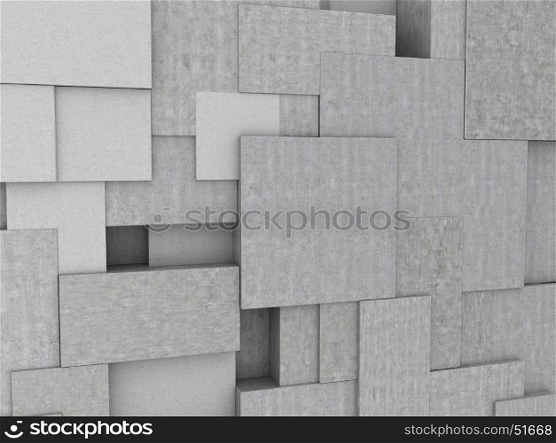 abstract 3d illustration of concrete background