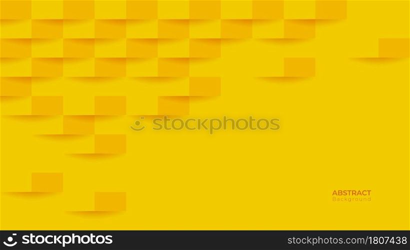 Abstract 3d modern square banner background. Geometric pattern texture. vector art illustration