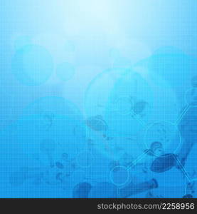 Abstract 3d molecules medical background