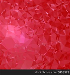 Abstract 3d red polygonal and low poly background. Background with red triangles.