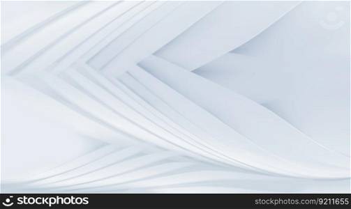 Abstract 3D White Background with Smooth Shapes and Lines. Abstract 3D White Background