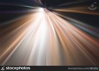 Abstract acceleration speed motion blurred light background