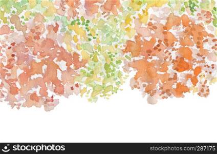 Abstract acrylic and watercolor brush strokes painted background. Texture paper. Isolated.