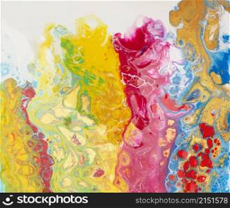 Abstract acrylic and watercolor cell smear blot painting. Color texture background.