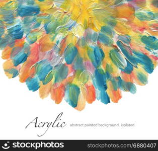 Abstract acrylic and watercolor painted background. Texture paper. Isolated