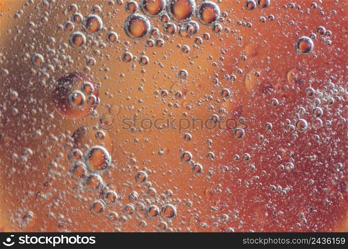 abstract air bubbles oil spot golden background
