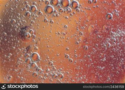 abstract air bubbles oil spot golden background