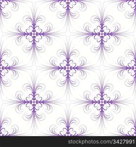 Abstract and beautiful floral pattern on white background
