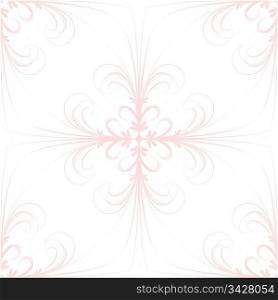 Abstract and beautiful floral pattern on white background