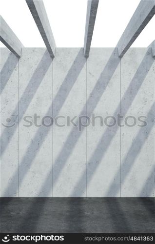 abstract architectural concrete composition, 3d rendering