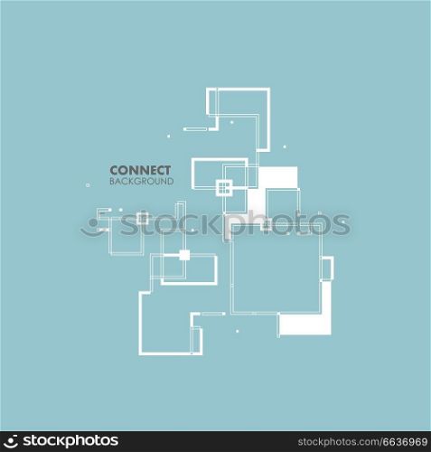 Abstract architectural plan with simple elements. Vector modern background.. Abstract architectural plan with simple elements. Vector modern background