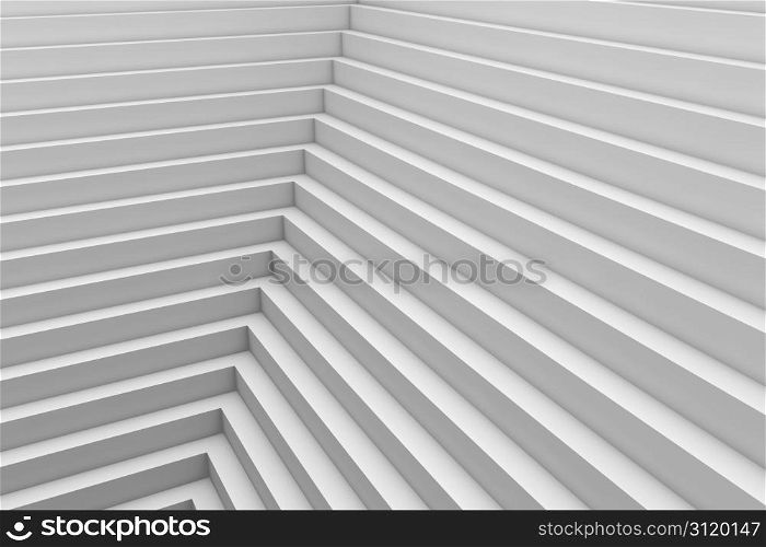 Abstract architectural stairway shape background