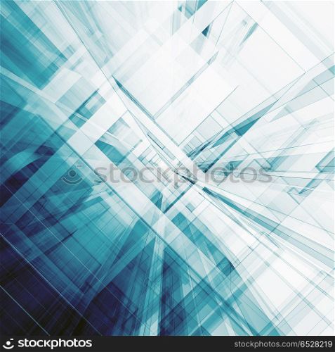 Abstract architecture 3d rendering. Abstract architecture. Concept view background 3D rendering