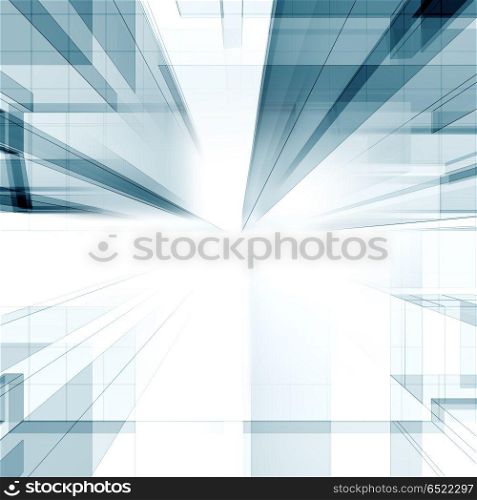 Abstract architecture 3d rendering concept. Abstract architecture. Background 3d rendering building concept. Abstract architecture 3d rendering concept