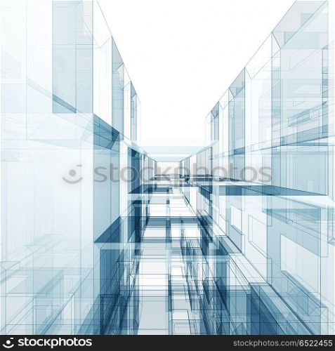 Abstract architecture background 3d rendering. Abstract architecture background. design and 3d rendering model my own. Abstract architecture background 3d rendering