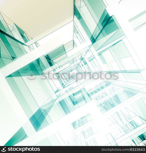 Abstract architecture background 3d rendering. Abstract architecture background. design and 3d rendering model my own. Abstract architecture background 3d rendering