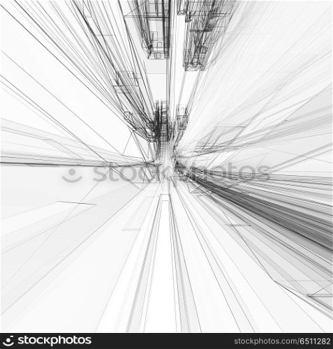 Abstract architecture background. Abstract architecture background. Concept 3D rendering image. Abstract architecture background
