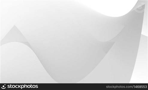 Abstract Architecture Background. White Circular sound wave simple loop . 3d Rendering circles pattern radio effect. White clean shape animation. Abstract for business presentation. Seamles motion