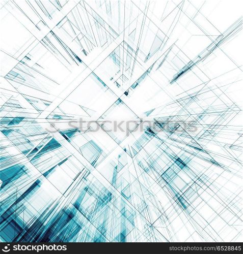 Abstract architecture. Concept view background 3D rendering. Abstract architecture 3d rendering. Abstract architecture 3d rendering