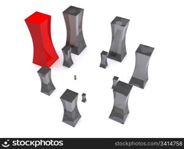 abstract around diagram. 3d
