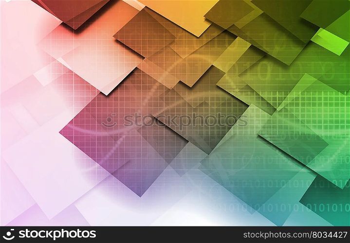 Abstract Arrows Technology Background with Binary Numbers. Abstract Arrows Technology Background