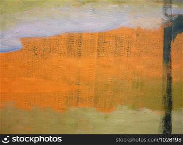Abstract art background with acrylic paint stains on canvas. Artwork for creative design.