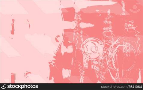 abstract art futuristic background red - pink colors