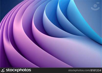 Abstract art of wave blue andπnk in pastel color pattern. Concept of enormous minimal layer background. Desig≠d by arrayed harmony sπral movement. Fi≠st≥≠rative AI.. Abstract art of wave blue andπnk in pastel color pattern.
