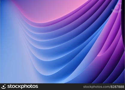 Abstract art of wave blue and pink in pastel color pattern. Concept of enormous minimal layer background. Designed by arrayed harmony spiral movement. Finest generative AI.. Abstract art of wave blue and pink in pastel color pattern.