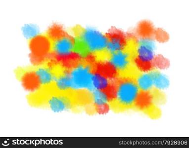 Abstract artistic watercolor bright background