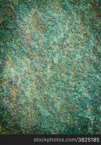 Abstract backdrop. Green grunge wall stone background or texture pattern solid nature rock