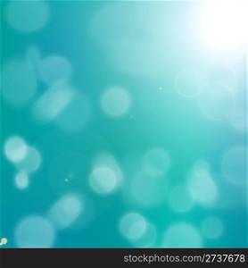 Abstract Background. Abstract Background - Turquoise Bokeh