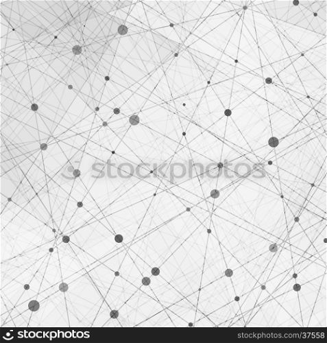 Abstract background. Abstract Background with Connected Lines and Dots.