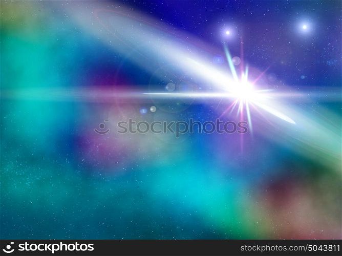 Abstract background. Backdrop image of star lights and beams