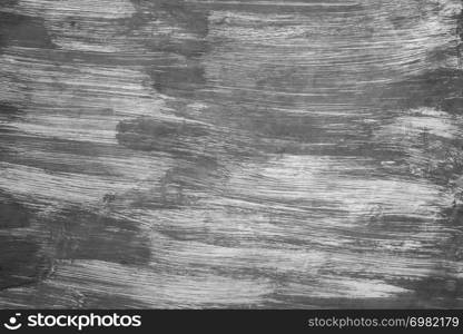 Abstract background, black color painted on white wall, art brush stroke.