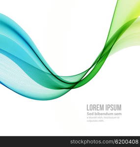 Abstract background, blue and green transparent waved lines for brochure, website, flyer design. Blue and green smoke wave. Blue and green wavy background