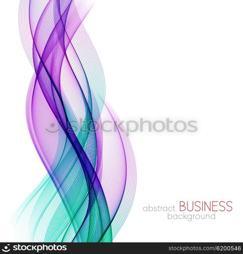 Abstract background, blue and purple transparent waved lines for brochure, website, flyer design. Blue smoke wave. Blue and purple wavy background