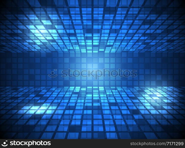 Abstract background Blue rectangle, vector illustration