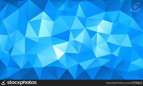 Abstract background. Blue triangular abstract background. Trendy illustration.