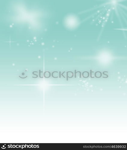 Abstract background blue with lights for wallpaper