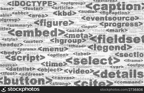 Abstract background by HTML 5 tags