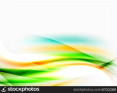 Abstract background, colorful shiny blurred lines with light effects