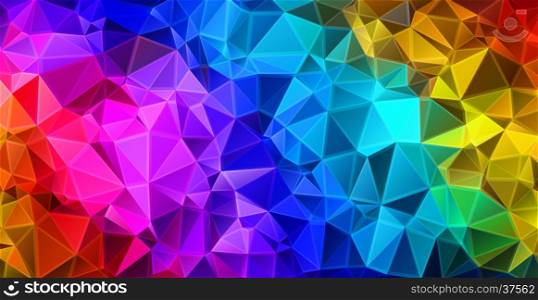 Abstract background. Colorful triangular abstract background.