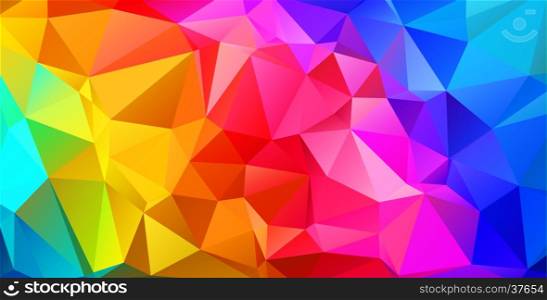 Abstract background. Colorful triangular abstract background